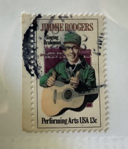 USA 1978  Scott 1755 used - Performing Arts, Jimmie Rodgers