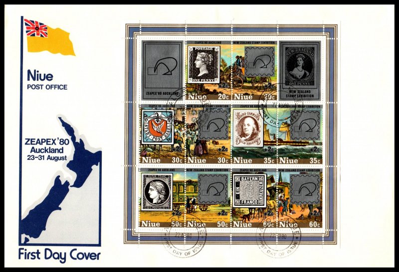 Niue B41 Souvenir Sheet U/A  FDC VF