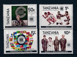 [46225] Tanzania 1983 Sports Athletics Boxing Flags Commonwealth day MNH