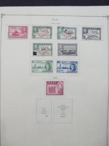 EDW1949SELL : FIJI Very clean Mint & Used collection on album pages. Cat $253.00