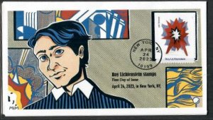 5792 - FDC - 63c Paintings by Roy Liechtenstein: Standing Explosion - Bullseye