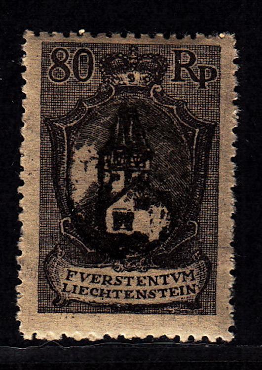 Liechtenstein, #68, Unused, hinged, CV$30.00