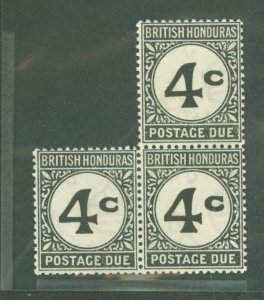 British Honduras #J3v  Multiple