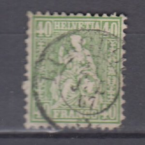 J48771 J LStamps 1862 Switzerland used #47