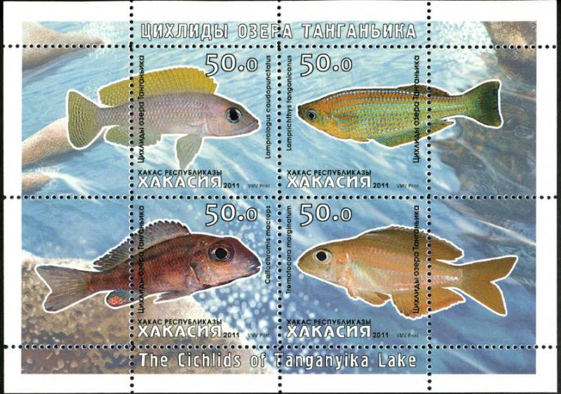 KHAKASSIA RUSSIA LOCAL SHEET MARINE LIFE