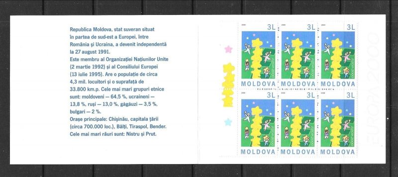 MOLDOVA Sc 355a NH BOOKLET of 2000 - EUROPA CEPT