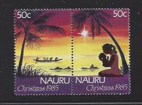 Nauru 311-12 Christmas 1985