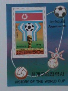 KOREA-1978- HISTORY OF THE WORLD CUP-ARGENTINA-MNH S/S VF WE SHIP TO WORLWIDE