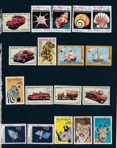D397879 Nicaragua Nice selection of VFU (CTO) stamps