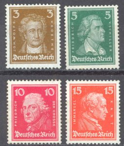 Germany Sc# 352-353, 355-356 MNH 1926-1927 Famous People