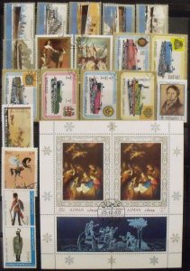 A2630   AJMAN            Collection         Two Pages         Mint/Used