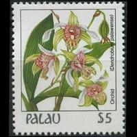 PALAU 1987 - Scott# 141 Orchids $5 NH