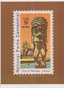 15 National Parks Centennial 1872-1972 stamp posters suitable for framing