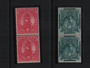 South Africa 1943 SG105/6 unmounted mint 2 pairs of 2