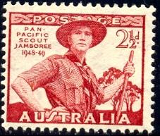 Boy Scout In Uniform, Australia stamp SC#216 MNH