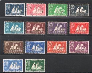 St. Pierre & Miquelon #300-313   VF, Used, Complete Set, CV$11.90 ....  6030045