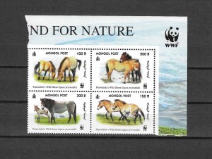 MONGOLIA 2000 WWF SG 2857/60