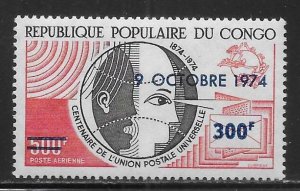 Congo Peoples Republic C194 1974 UPU Day single MNH