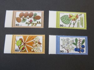 Germany 197 Sc 9NB,159-62 flower set MNH