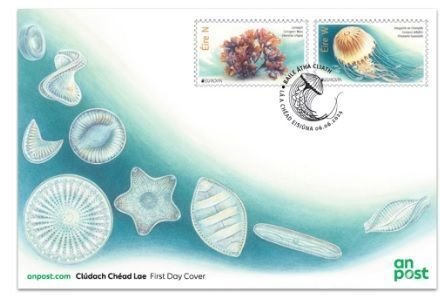 Ireland 2024 Europa CEPT Undewater flora and fauna set of 2 stamps FDC