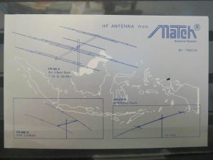 4120 QSL Card Jakarta Indonesia 1988 Match Antenna System