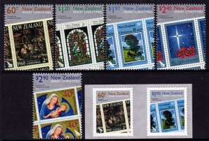 New Zealand 2010 Christmas Complete Mint MNH Set SC 2332-2338