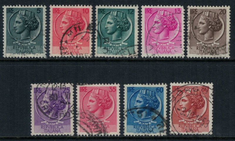 Italy #626-33  CV $10.00