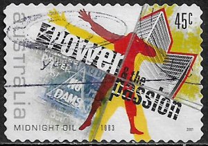 Australia #1951 Used Stamp - Midnight Oil Power and the Passion