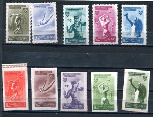 Romania 1961 Mi 1951-7 1965-1 Perf+Imperf MH CV 14 euro Sport 8625