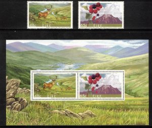 IRELAND 2005 Biosphere Reserves; Scott 1611-12, 1612a, SG 1735-37; MNH
