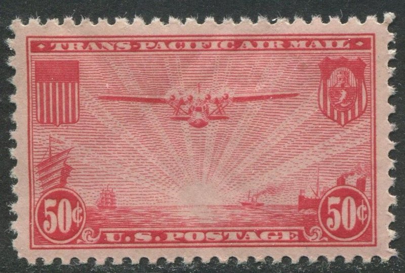 C22   50c Transpacific Airmail Mint NH OG XF