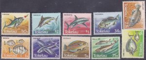 TOKELAU 1984 Fishes UHM set