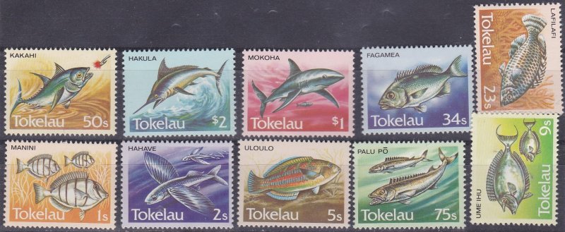 TOKELAU 1984 Fishes UHM set