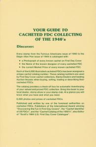 Mellone's Specialized Cachet Catalog of FDC's of the 1940's, Volume II, used.