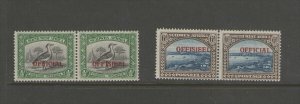 South West Africa 1945 Sc O18,22 MH