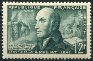France Sc#759 MNH, 12f dp gray grn, Inventors and Researchers (1955)