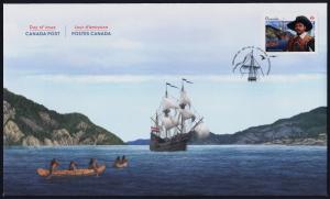 Canada 2969 on FDC - Mathieu Da Costa, Black History Month, Ships