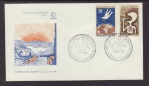 Tunisia 435-436 Food 1965 U/A FDC