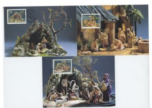 Liechtenstein 1196-8 MAXI card(s) P.O. fresh Christmas creche (2401 405)