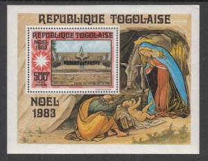Togo 1167 Christmas Souvenir Sheet NH VF