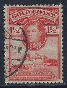 Gold Coast, Scott #117a; 1 1/2p King George VI, P12, Used