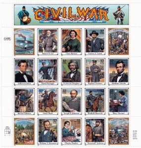 United States 1995 - Civil War -  MNH Sheet # 2975