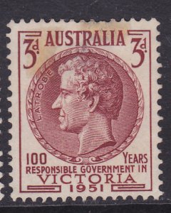 Australia #245-1951 Cent Government in Victoria -3d -used