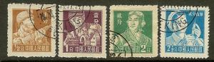 PR China, Scott #273-276, Occupations, Used