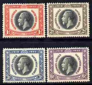 South West Africa 1935 KG5 Silver Jubilee set set of 4 mo...