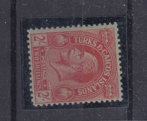 Turks and Caicos KGV 1922 2/- Red SG174 MH BP9854