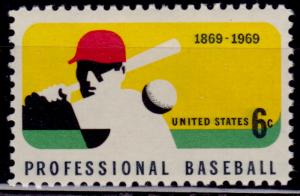 United States, 1969, Professional Baseball, 6c, sc#1381, MNH
