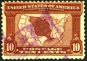 U.S. #327 USED VIOLET CANCEL 