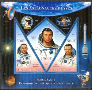 Mali 2013 Space Rossica -2013 Russian Astronauts XXVI Sheet MNH