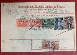 Brazil, 1926 Revenue Document, Scott #230 Pair and 5 Revenue Stamps Affixed